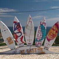 Sagres surfboard monument